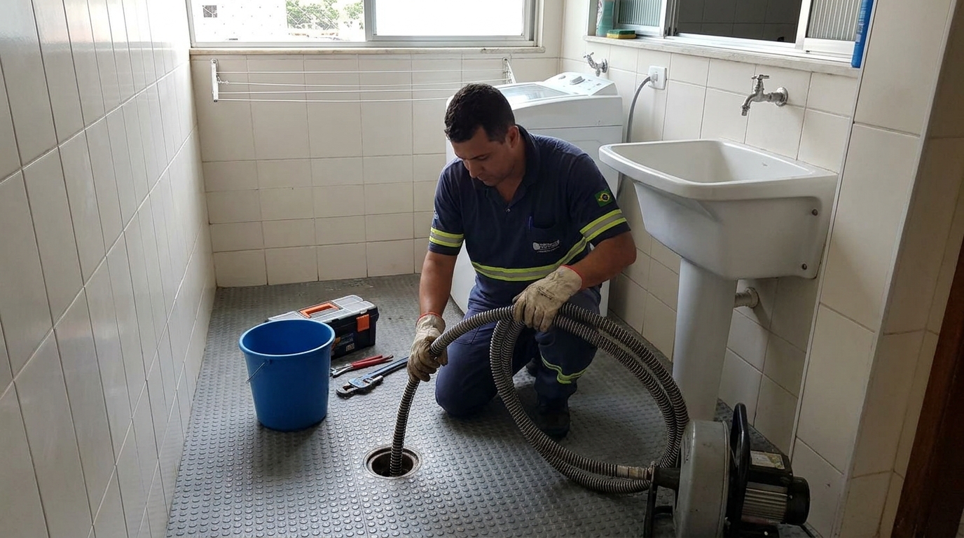 Desobstrução na Cozinha em Suzano‑SP